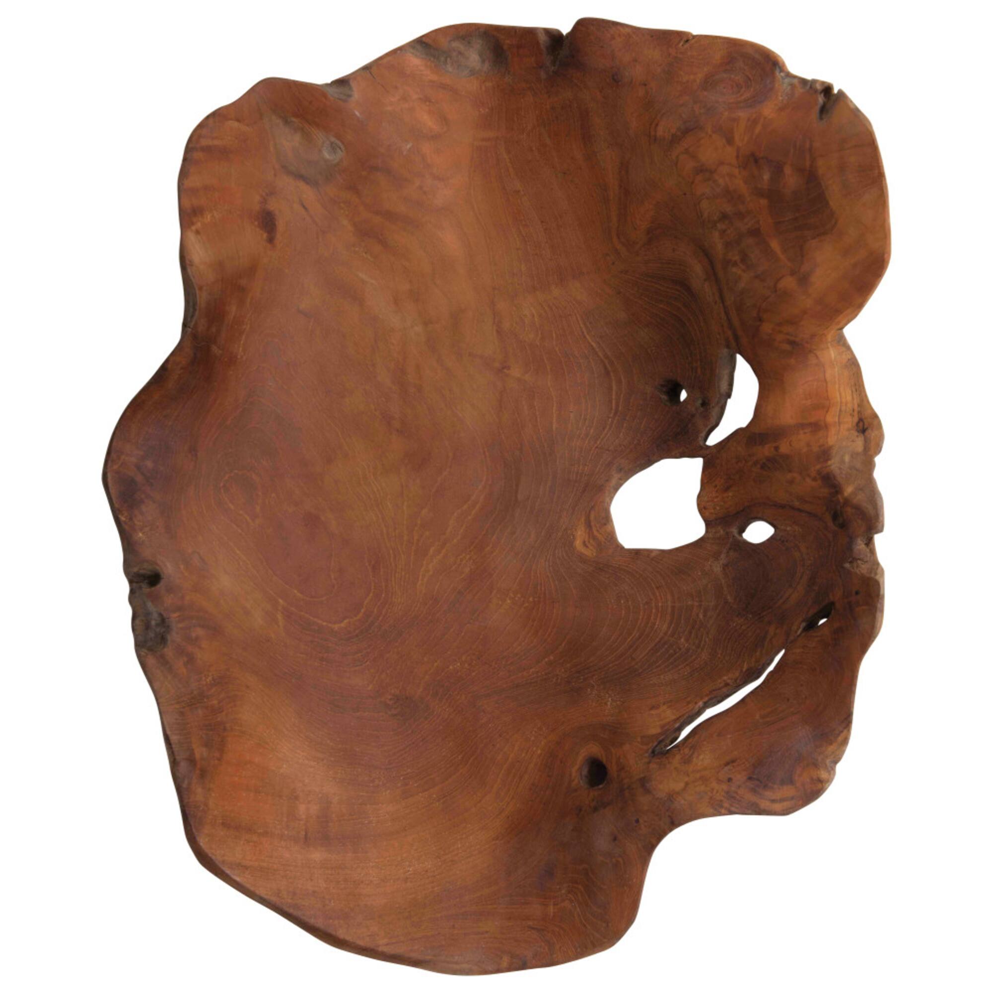 Hello Honey® 19.5" Decorative Hand-Carved Teakwood Bowl